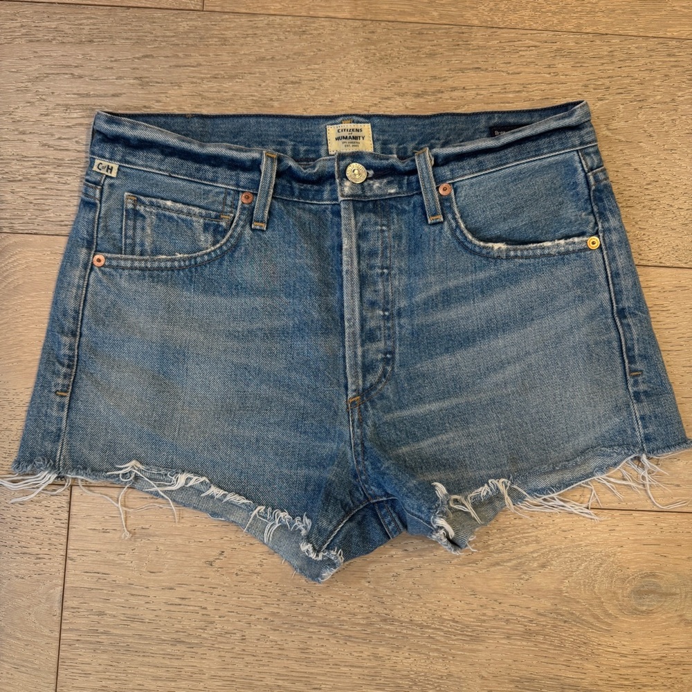 Citizens Of Humanity Blue Denim Shorts